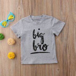 Printed t-shirt - Grey brother, 130cm