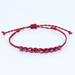 Alternative view of Handmade Cubic Crystal Bead Bracelet