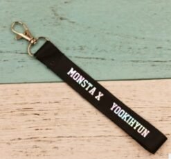 MONSTA X surrounding the same name keychain mobile phone shell pendant cute student bag lanyard custom - YOOKIHYUN
