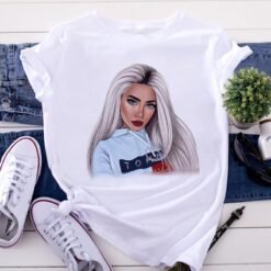 Character print T-shirt - 16 Style, 3XL