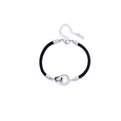 Couple Interlocking Bracelet Hand-woven Bracelet - C