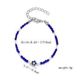 Handmade Lucky Black String Bracelet Evil Eye Charm Bracelets Women Blue Eyes Beads Bring You Lucky Peaceful Adjustable Bracelet - 7