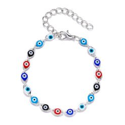 Handmade Lucky Black String Bracelet Evil Eye Charm Bracelets Women Blue Eyes Beads Bring You Lucky Peaceful Adjustable Bracelet - 11