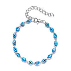 Handmade Lucky Black String Bracelet Evil Eye Charm Bracelets Women Blue Eyes Beads Bring You Lucky Peaceful Adjustable Bracelet - 9