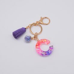 Alternative view of Resin Purple Epoxy English Keychain