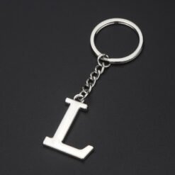 English Alphabet Keychain Keychain Personal Name Letter Pendant - L