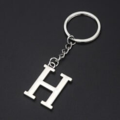 English Alphabet Keychain Keychain Personal Name Letter Pendant - H