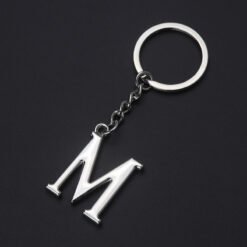 English Alphabet Keychain Keychain Personal Name Letter Pendant - M