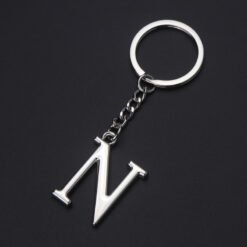 English Alphabet Keychain Keychain Personal Name Letter Pendant - N