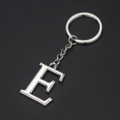 English Alphabet Keychain Keychain Personal Name Letter Pendant - E