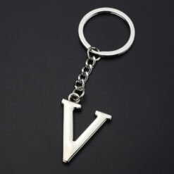 English Alphabet Keychain Keychain Personal Name Letter Pendant - V