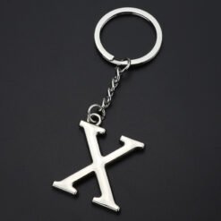 English Alphabet Keychain Keychain Personal Name Letter Pendant - X