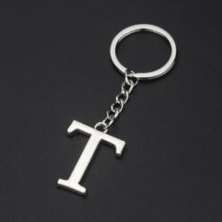 English Alphabet Keychain Keychain Personal Name Letter Pendant - T