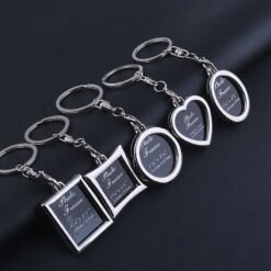 Alternative view of Creative Photo Frame Couple Keychain