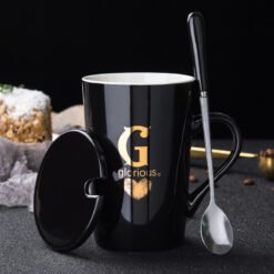 Creative Ceramic Mug With Last Name Letter Mug - G