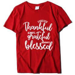 Alphabet print T-shirt - Red, XS