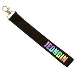 Straykids surrounding name mobile phone lanyard custom keychain stray kids couple pendant - Black6, 14x2cm