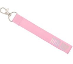 Reflective laser name name keychain key lanyard mobile phone lanyard - Ordinary pink, NCT 127