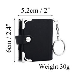 Alternative view of Mini Leather Photo Keychain Pendant