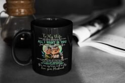 Black Ceramic Coffee Mug Mug Mark - D