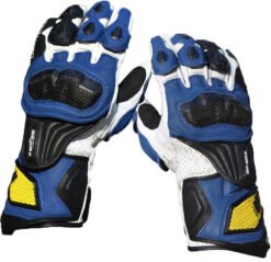 Motorcycle racing gloves motorcycle rider gloves - Blue, M