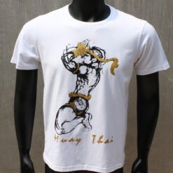 Boxing print T-shirt - White, XL