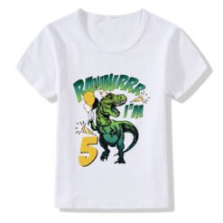 Children's T-shirt Numbers 1-9 Birthday T-shirt - 5style, S