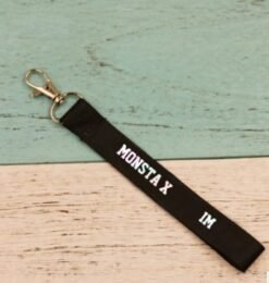 Alternative view of MONSTA X surrounding the same name keychain mobile phone shell pendant cute student bag lanyard custom