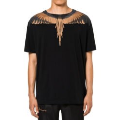 Wings print T-shirt - Gold, M