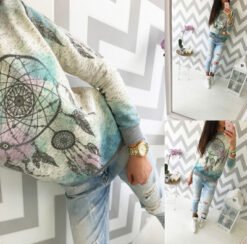 Dreamcatcher print T-shirt - colour, S