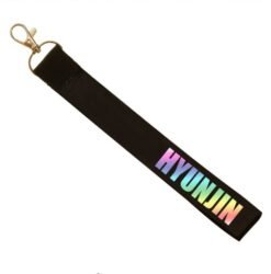 Straykids surrounding name mobile phone lanyard custom keychain stray kids couple pendant - Black5, 14x2cm