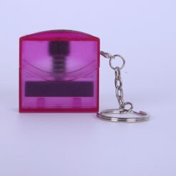 Rectangular Keychain Universal Cartoon Name Stamp - Rose Red