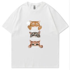 Funny Graphic Printed T-shirt Pure Cotton - White, L