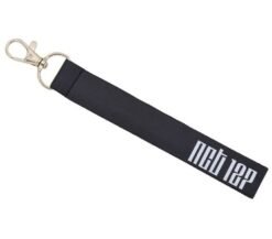 Reflective laser name name keychain key lanyard mobile phone lanyard - Ordinary black, NCT 127
