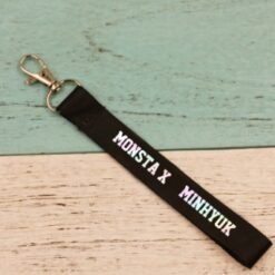 MONSTA X surrounding the same name keychain mobile phone shell pendant cute student bag lanyard custom - MINHYUK