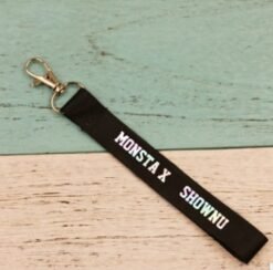 MONSTA X surrounding the same name keychain mobile phone shell pendant cute student bag lanyard custom - SHOWNU