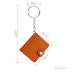 Color Printing Photo Keychain Couple Commemorative Gift Album Pendant - Brown