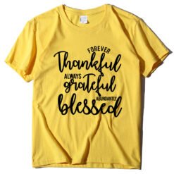 Alphabet print T-shirt - Yellow, 4XL
