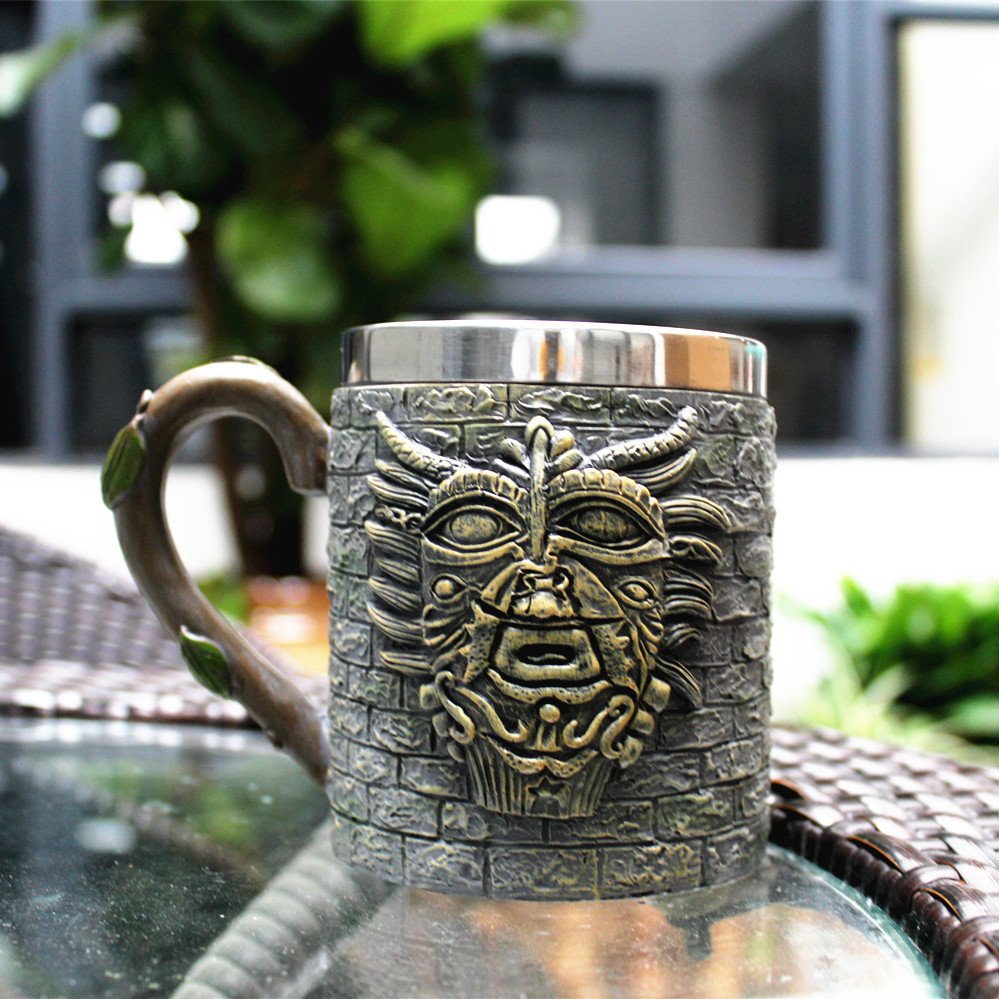 Stone Face Beer Mug Elder Mug Mug Coffee - Image 5