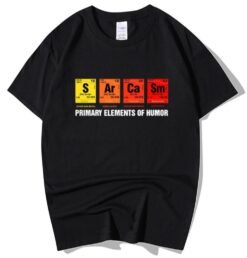 Men's Funny T-shirt Short Sleeve - Black, XS