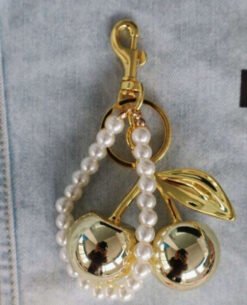 Alternative view of Creative Pearl Resin Cherry Keychain