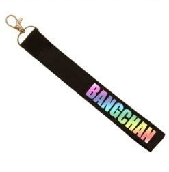 Straykids surrounding name mobile phone lanyard custom keychain stray kids couple pendant - Black9, 14x2cm