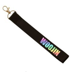 Straykids surrounding name mobile phone lanyard custom keychain stray kids couple pendant - Black2, 14x2cm