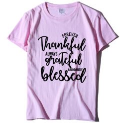 Alphabet print T-shirt - Pink, L