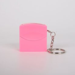 Rectangular Keychain Universal Cartoon Name Stamp - Pink