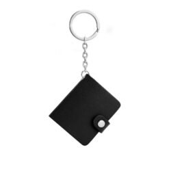Color Printing Photo Keychain Couple Commemorative Gift Album Pendant - Black