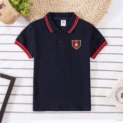 Children's Shirt Boy Top T-shirt - Navy blue, 90CMto130cm5pcs