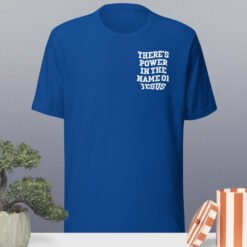 Europe And America Have Strength In The Name Of Jesus Double-sided T-shirt - Royal Blue, XXL