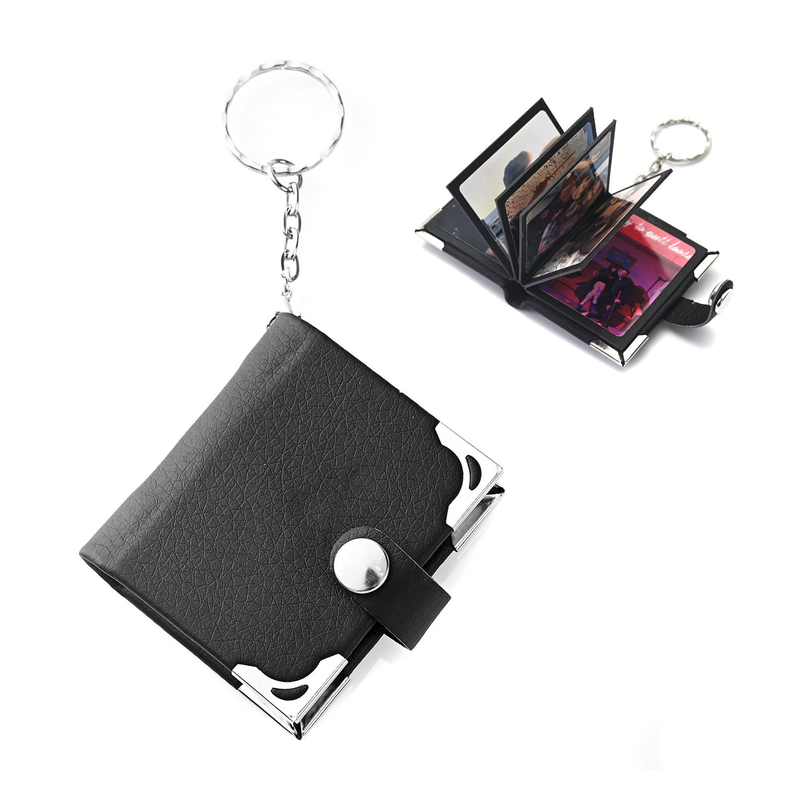 Mini Leather Photo Keychain Pendant - Image 3
