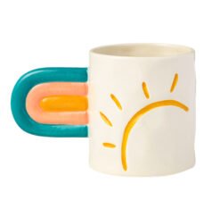 Rainbow Mug Trend Creative Ceramic Mug - Blue